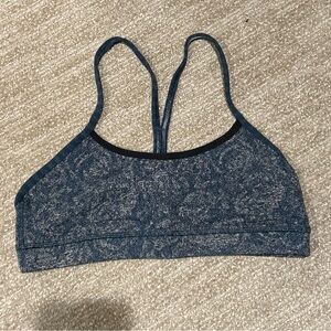 LULULEMON Blue Patterned Sports Bra